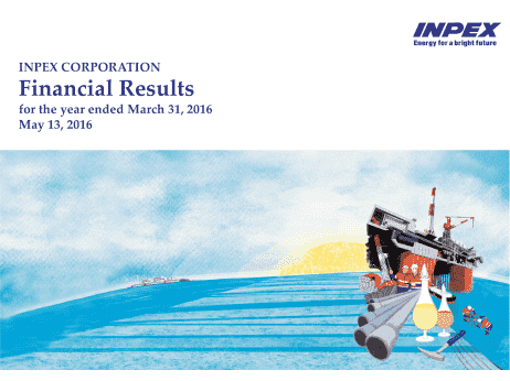 Financial Results for the year ended March 31, 2016