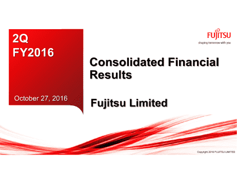 2Q FY2016 Consolidated Financial Results
