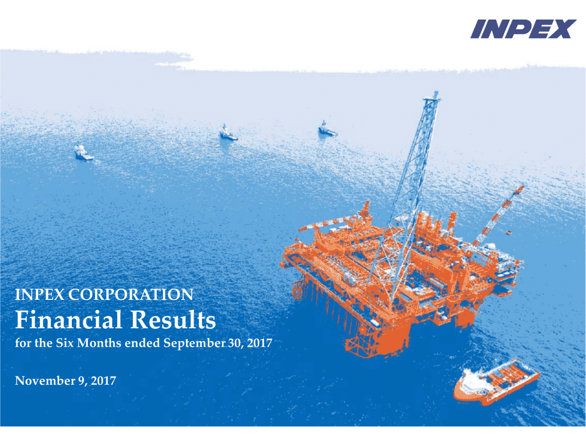 Financial Results for the Six Months ended September 30, 2017