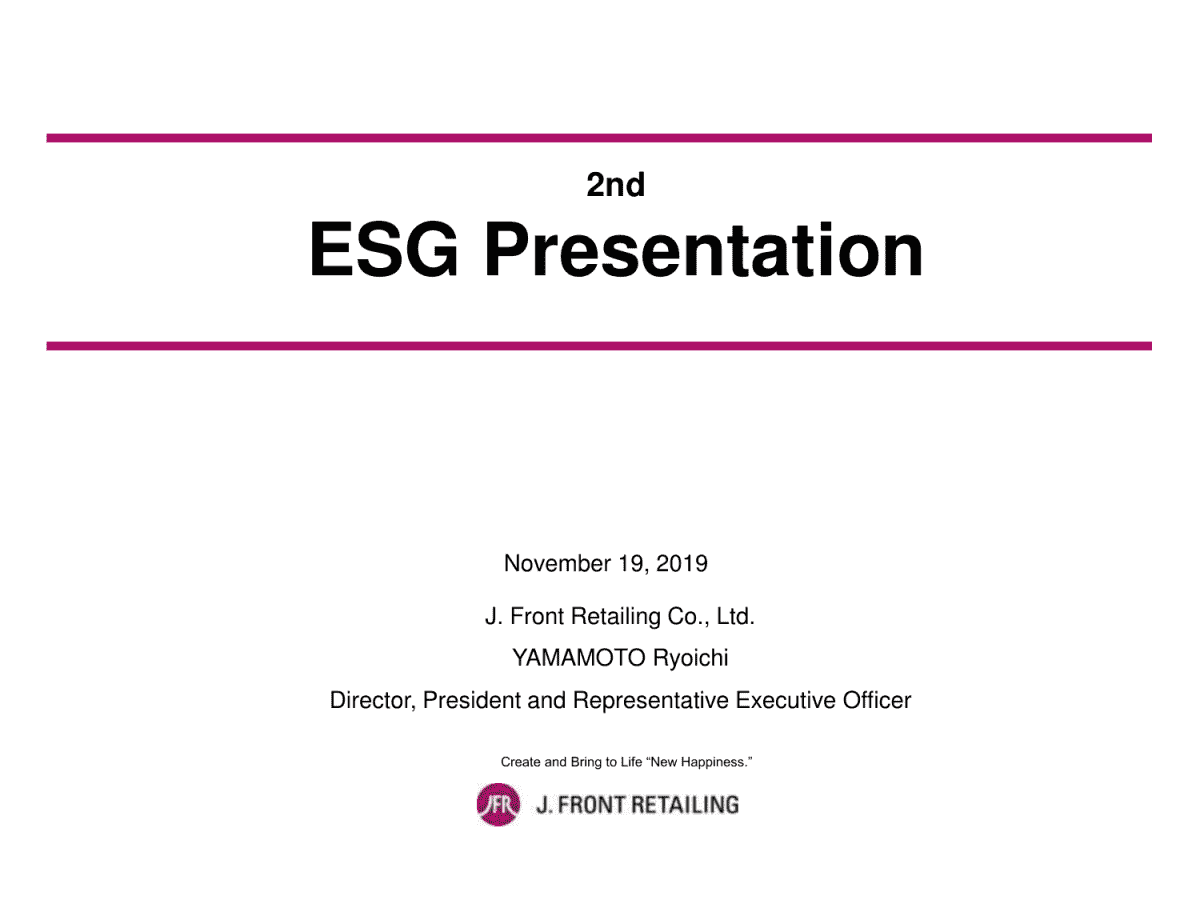 2nd ESG Presentation