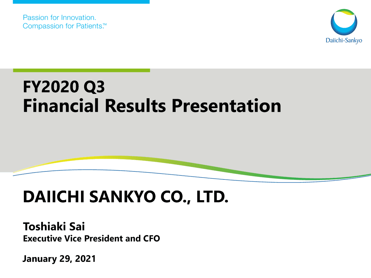 FY2020 Q3 Financial Results Presentation
