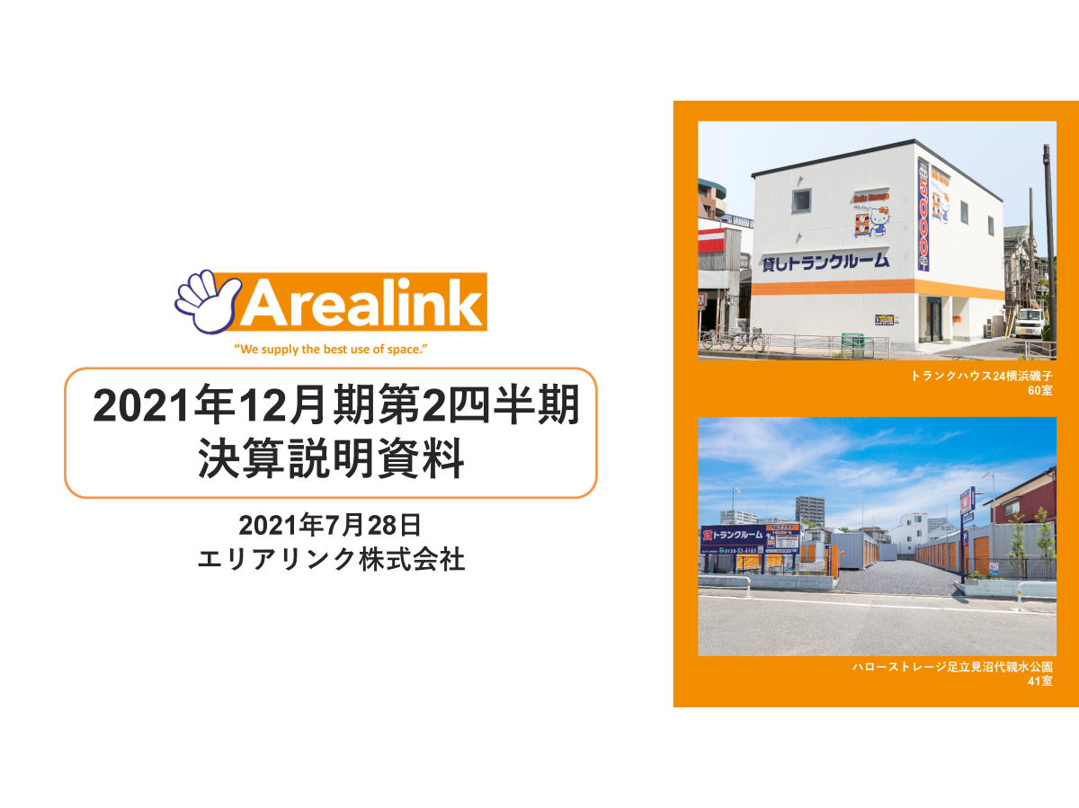 2021年12月期第2四半期 決算説明会
