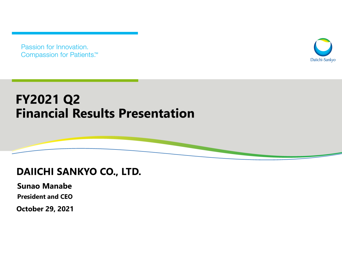FY2021 Q2 Financial Results Presentation