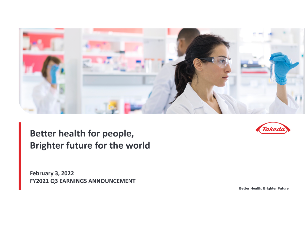 FY2021 Q3 EARNINGS ANNOUNCEMENT
