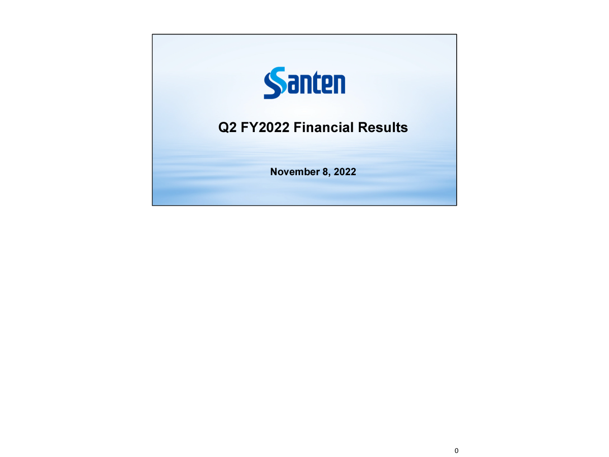 Q2 FY2022 Financial Results