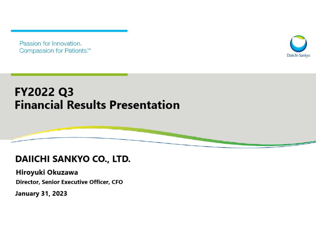 FY2022 Q3 Financial Results Presentation