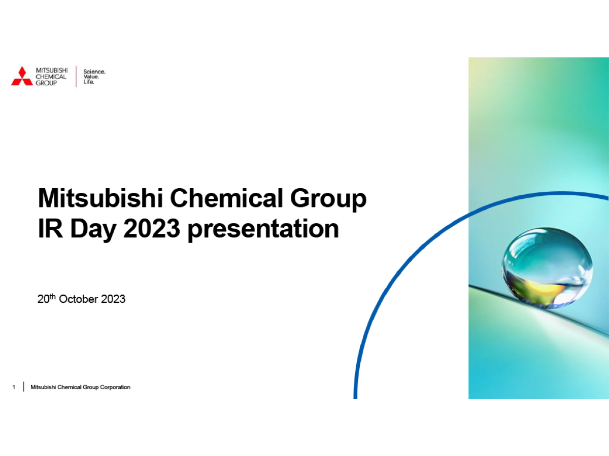 Mitsubishi Chemical Group IR Day 2023 presentation
