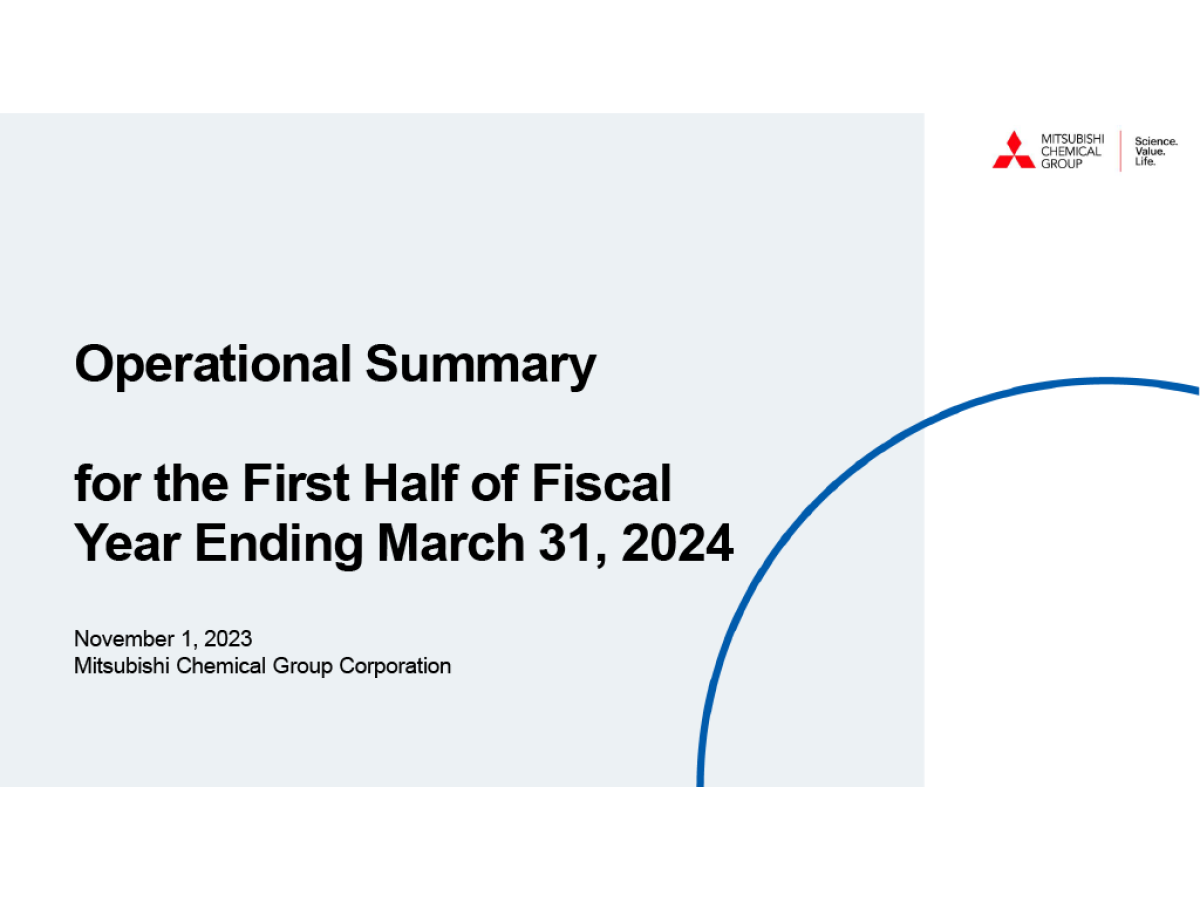 for the First Half of Fiscal Year Ending March 31, 2024