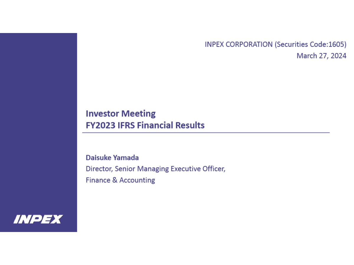 Investor Meeting FY2023 IFRS Financial Results